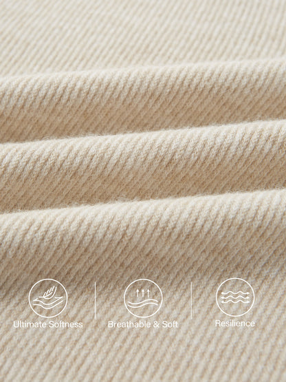 Cozy Collared V-Neck Batwing Sleeve Pullover